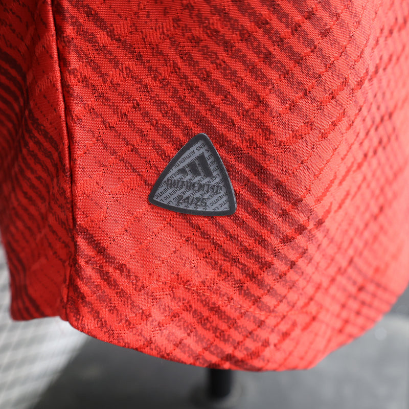 Camisa I Roma | 24/25 Modelo Jogador Adidas - Vermelha e Laranja