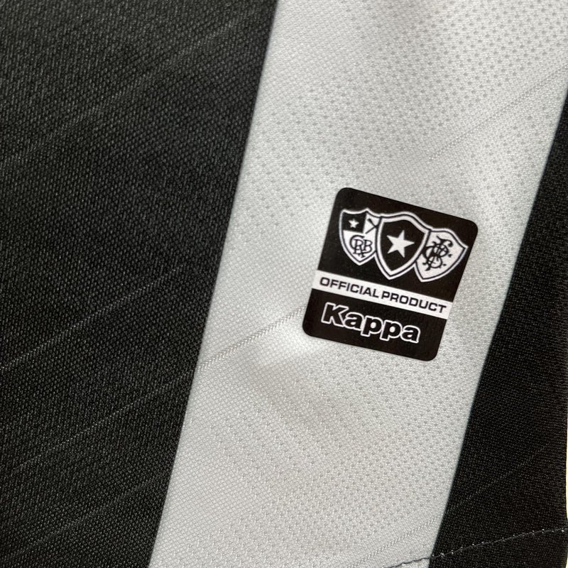 Camisa I Botafogo | 20/21 Torcedor Kappa - Feminina - Preta e Branca