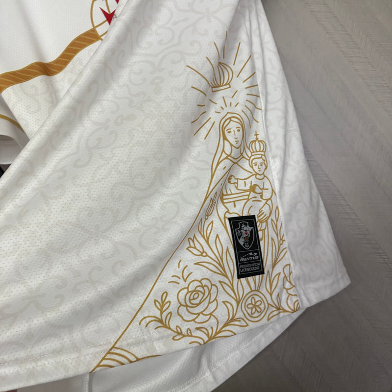 Camisa Círio de Nazaré Vasco | 25/26 Torcedor Beme - Branca e Dourada