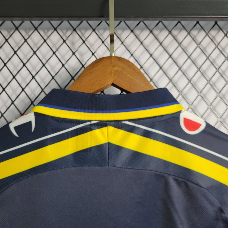 Camisa III Parma Retrô | 99/00 Champion - Azul e Amarela