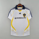 Camisa I LA Galaxy Retrô | 07/08 Adidas - Branca Amarela