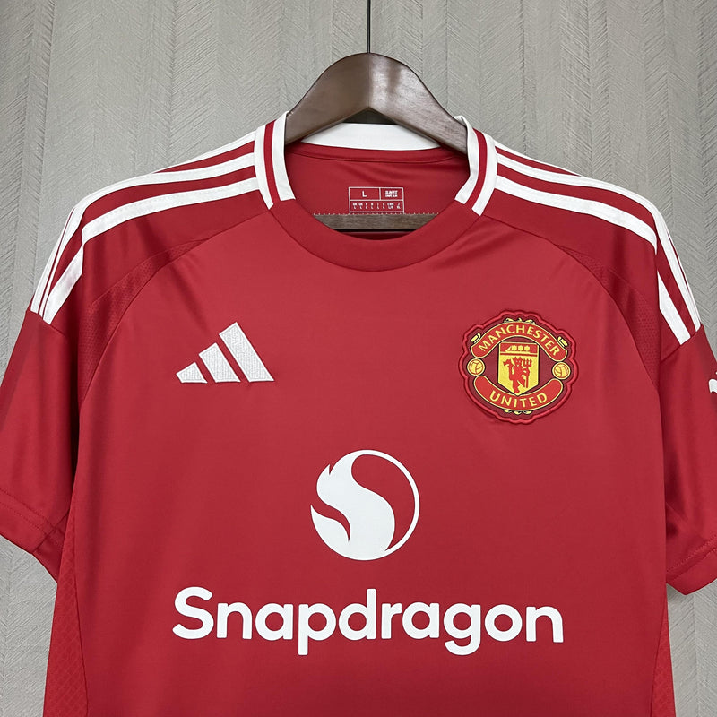 Camisa I Manchester United | 24/25 Torcedor Adidas - Vermelha
