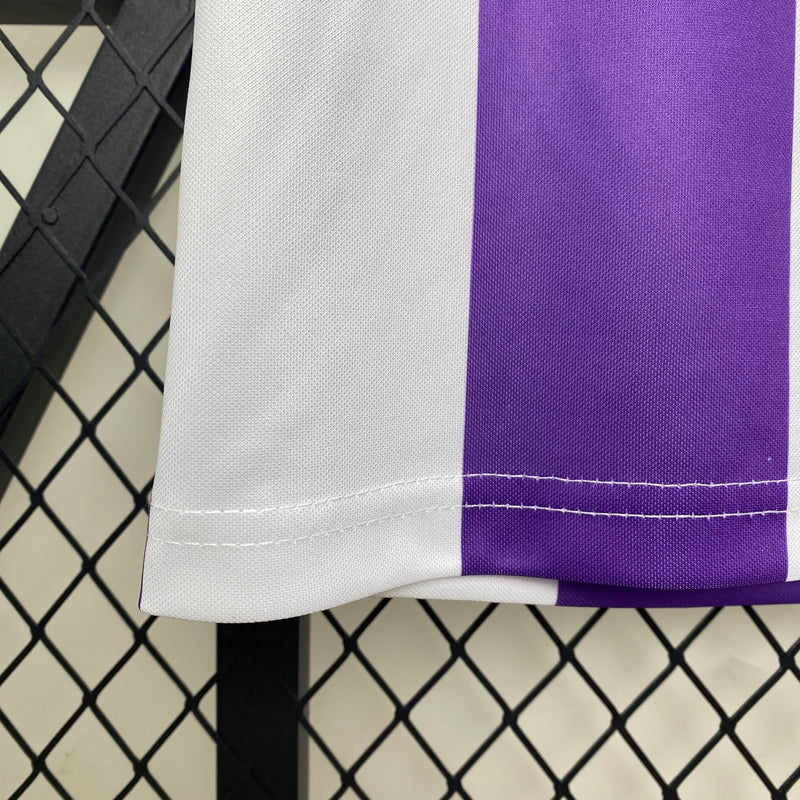 Camisa I Real Valladolid Retrô | 83/84 Adidas - Roxa e Branca