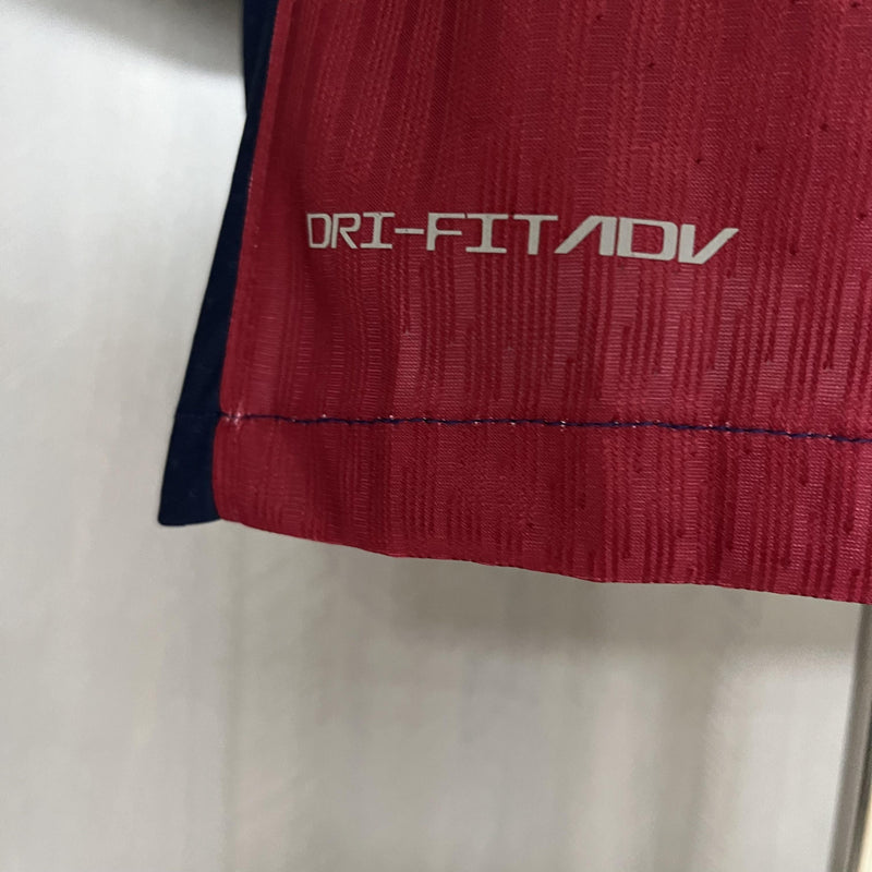 Camisa I Barcelona | 24/25 Modelo Jogador Nike - Vermelha e Azul (Spotify)