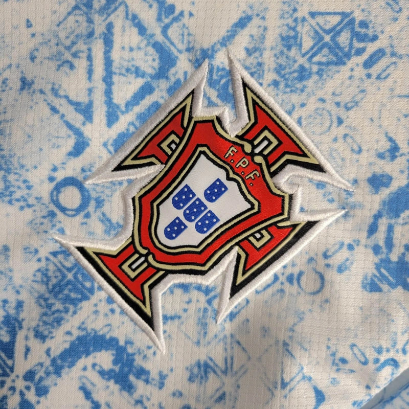 Camisa II Portugal | 2024 Torcedor Nike - Azul Branca e Preta - Manga Longa