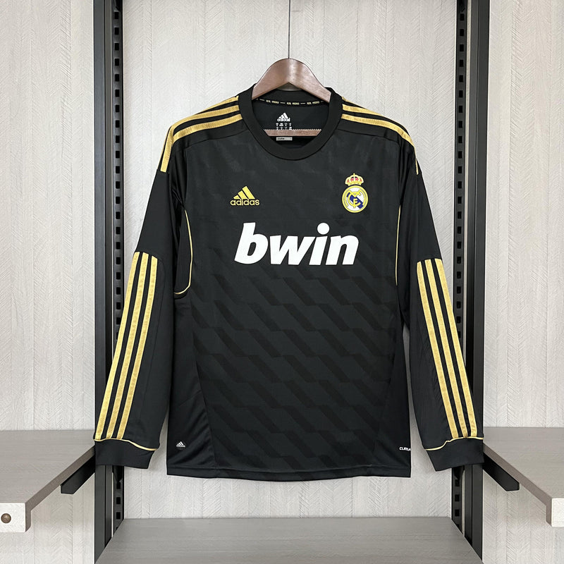 Camisa II Real Madrid Retrô | 11/12 Torcedor Adidas - Preta - Manga Longa