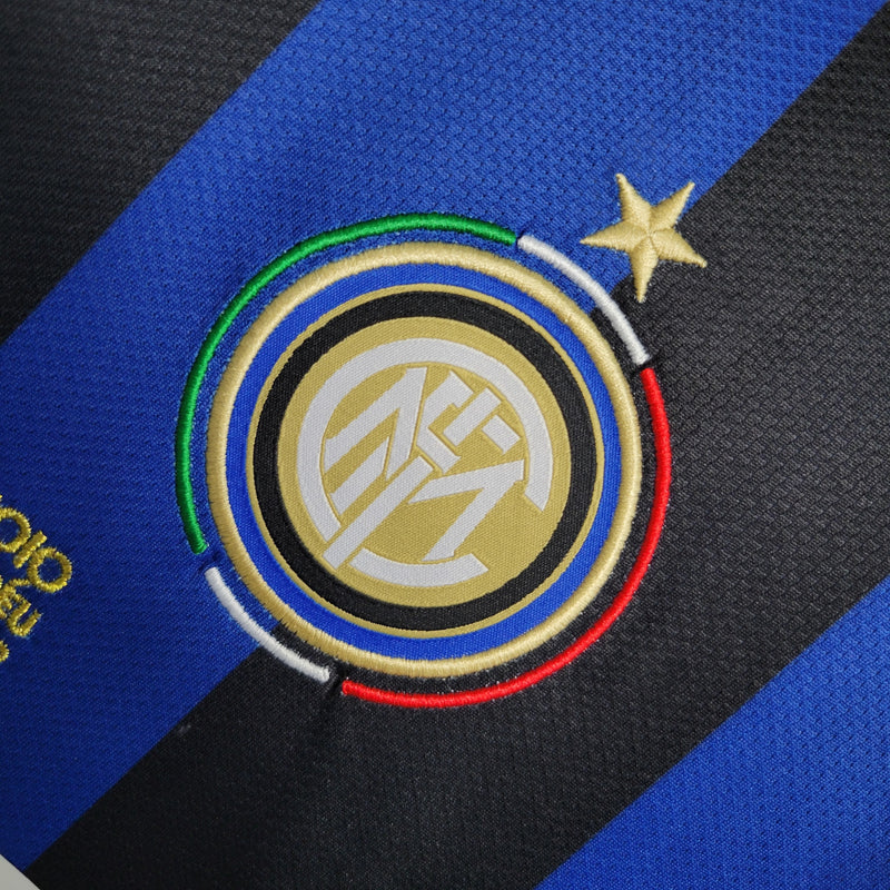 Camisa I Inter de Milão Retrô | 09/10 Nike - Azul e Preta