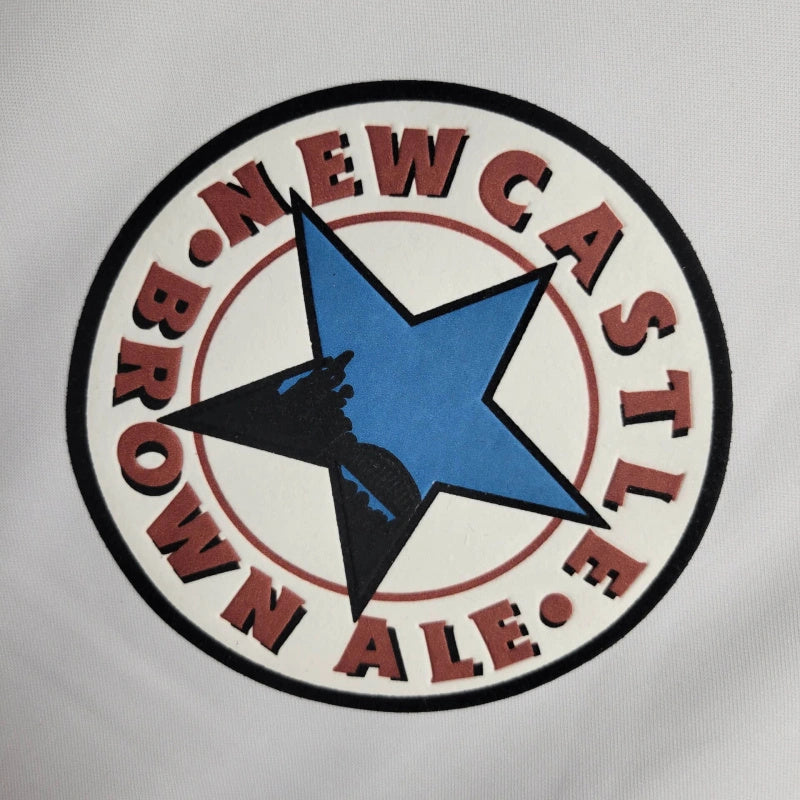 Camisa II Newcastle Retrô | 99/00 Adidas - Branca Azul e Preta