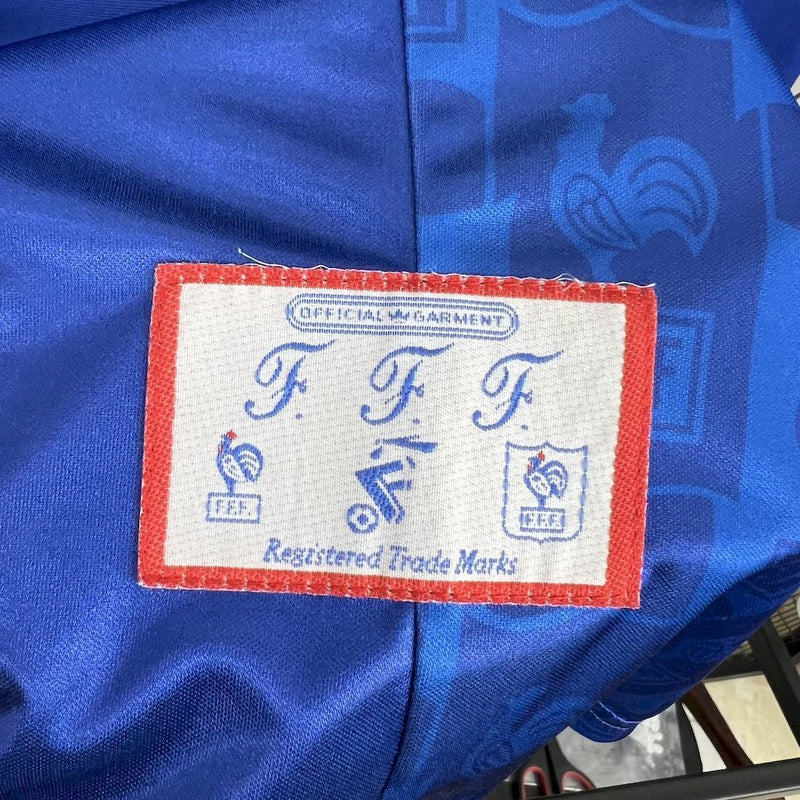 Camisa I França Retrô | 1996 Adidas - Azul
