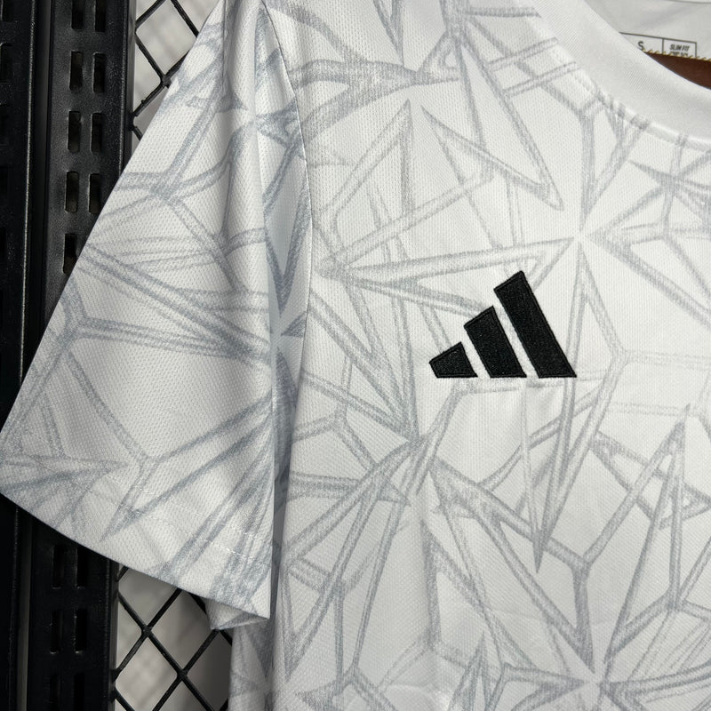 Camisa Pré Jogo Real Madrid | 24/25 Torcedor Adidas - Branca