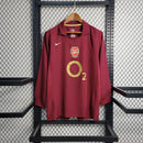 Camisa I Arsenal Retrô | 05/06 Nike - Vermelha - Manga Longa