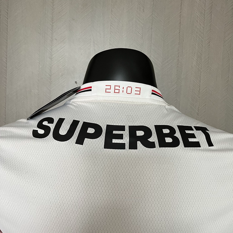 Camisa I São Paulo | 25/26 Modelo Jogador New Balance - Branca (Patrocínios)