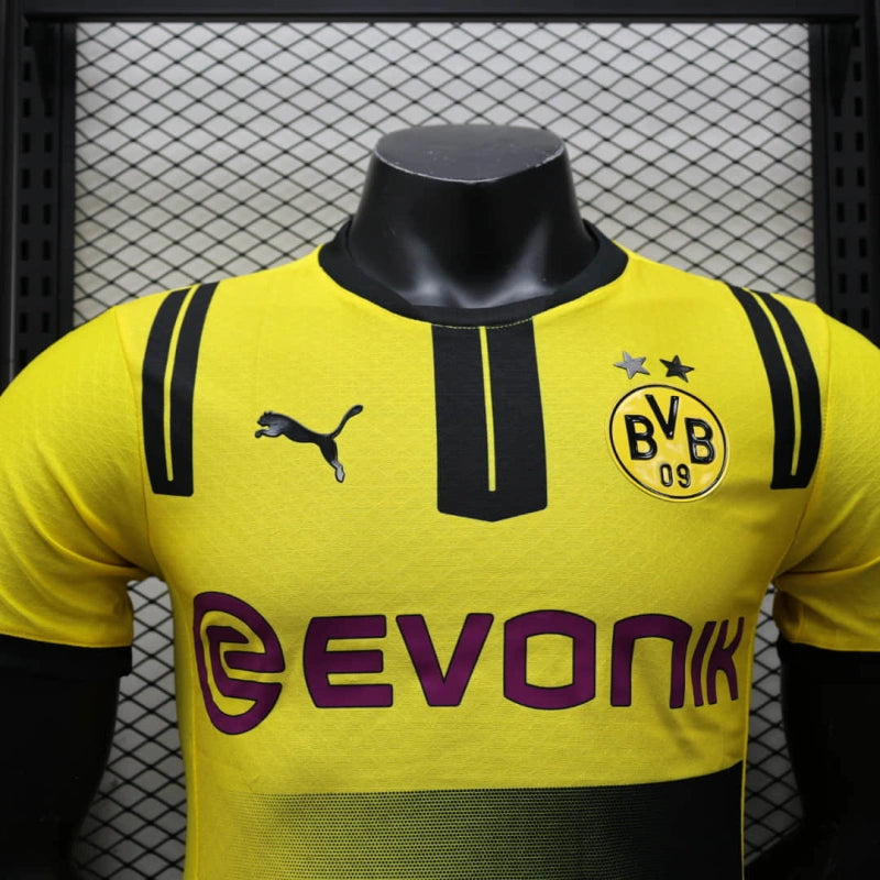 Camisa Copa Borussia Dortmund | 24/25 Modelo Jogador Puma - Amarela e Preta