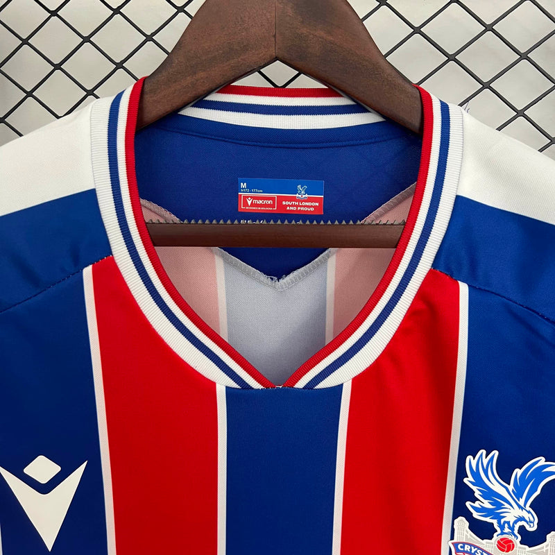 Camisa I Crystal Palace | 25/26 Torcedor Macron - Azul e Vermelha
