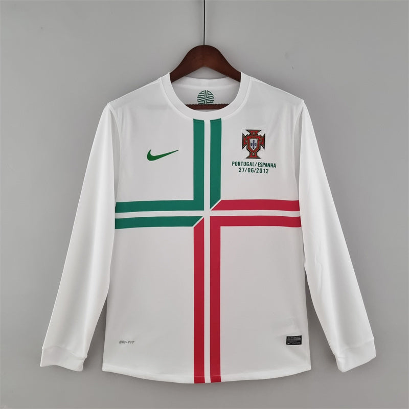 Camisa II Portugal Retrô | 2012 Torcedor Nike - Branca - Manga Longa