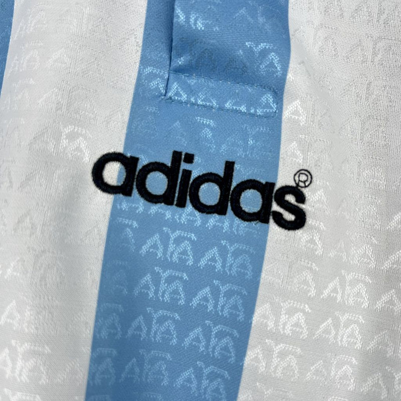Camisa I Argentina Retrô | 1996 Adidas - Azul e Branca