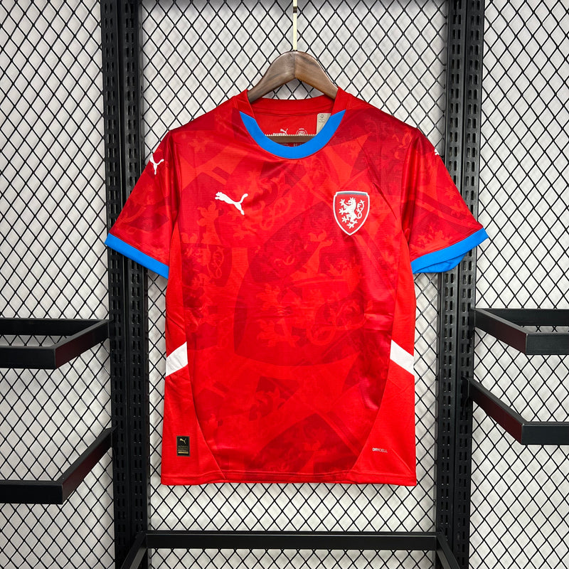 Camisa I Republica Tcheca | 2024 Torcedor Puma - Vermelha