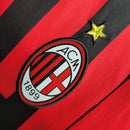 Camisa I Milan Retrô | 07/08 Adidas - Vermelha e Preta - Manga Longa