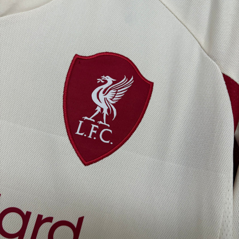 Camisa II Liverpool | 25/26 Torcedor Adidas - Branca e Vermelha