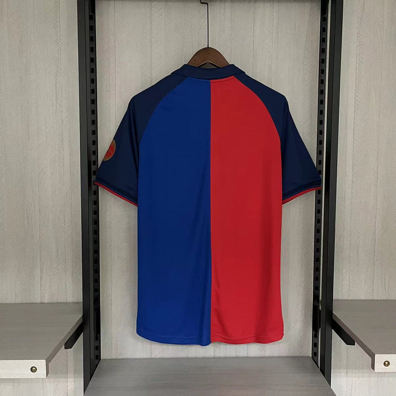 Camisa I Centenário Barcelona Retrô | 1999 Nike - Vermelha e Azul