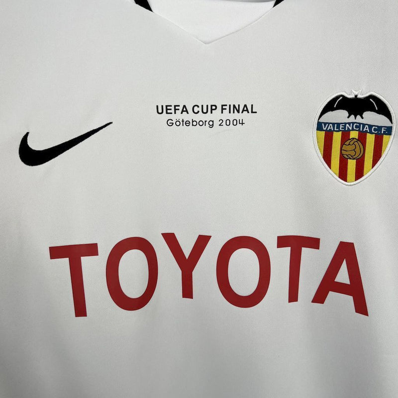 Camisa I Valencia Retrô | 03/04 Nike - Branca