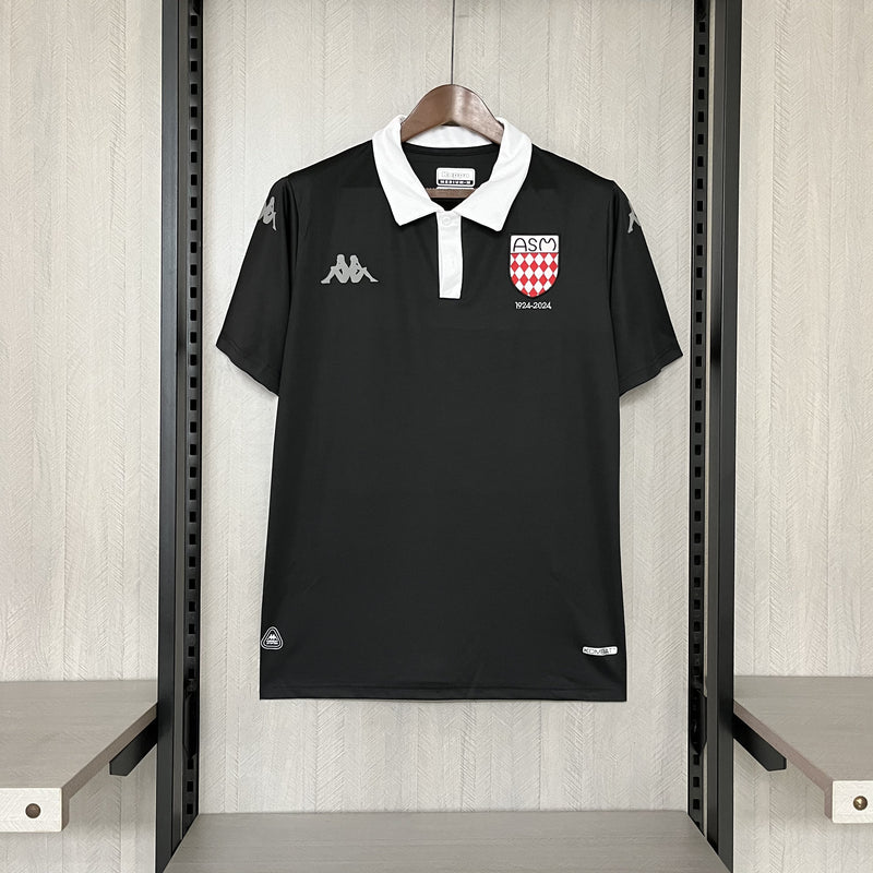 Camisa Edição Especial 100 anos Monaco | 25/26 Torcedor Kappa - Preta