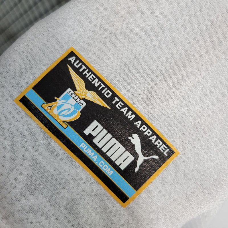 Camisa Aniversário Lazio Retrô | 99/00 Puma - Branca e Azul