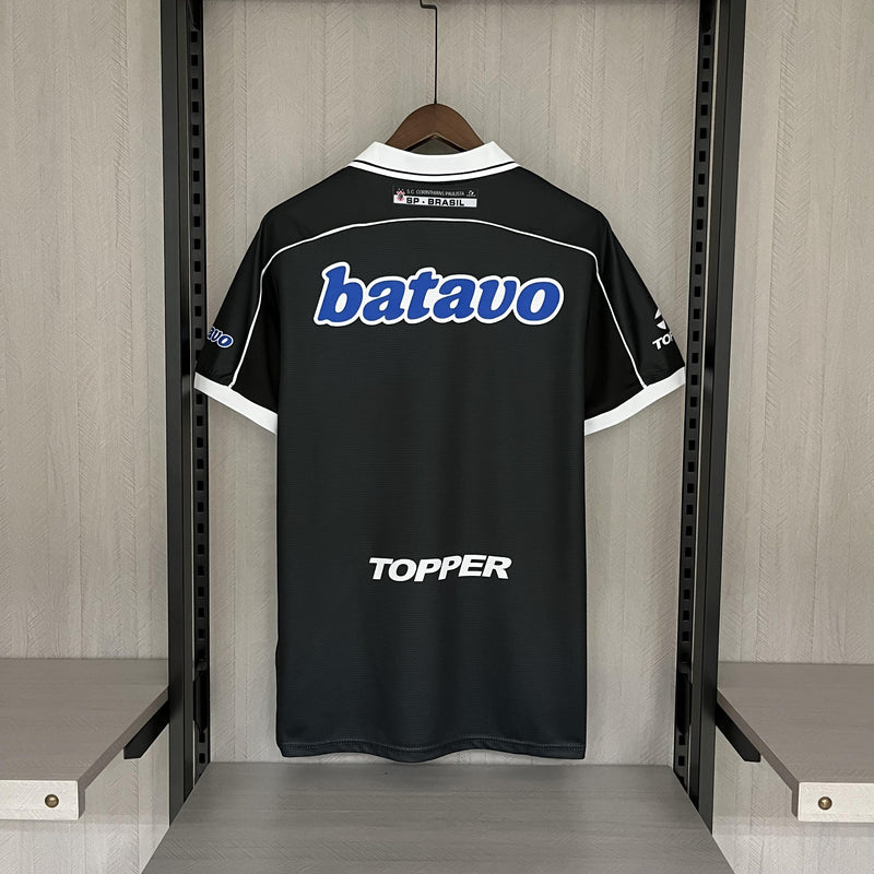 Camisa II Corinthians Retrô | 1999 Topper - Preta e Branca