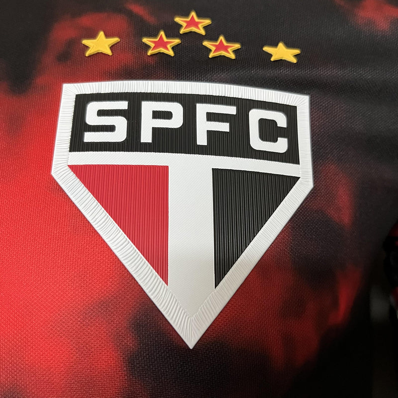 Camisa III São Paulo | 24/25 Modelo Jogador New Balance - Preta e Vermelha