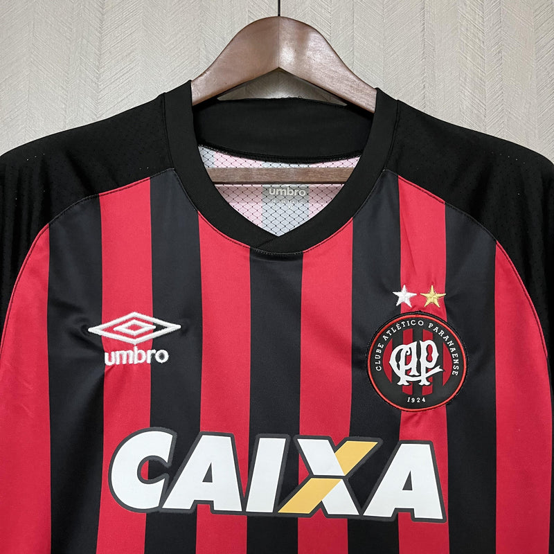 Camisa Athletico Paranaense Retrô | 2018 Torcedor - Preta e Vermelha