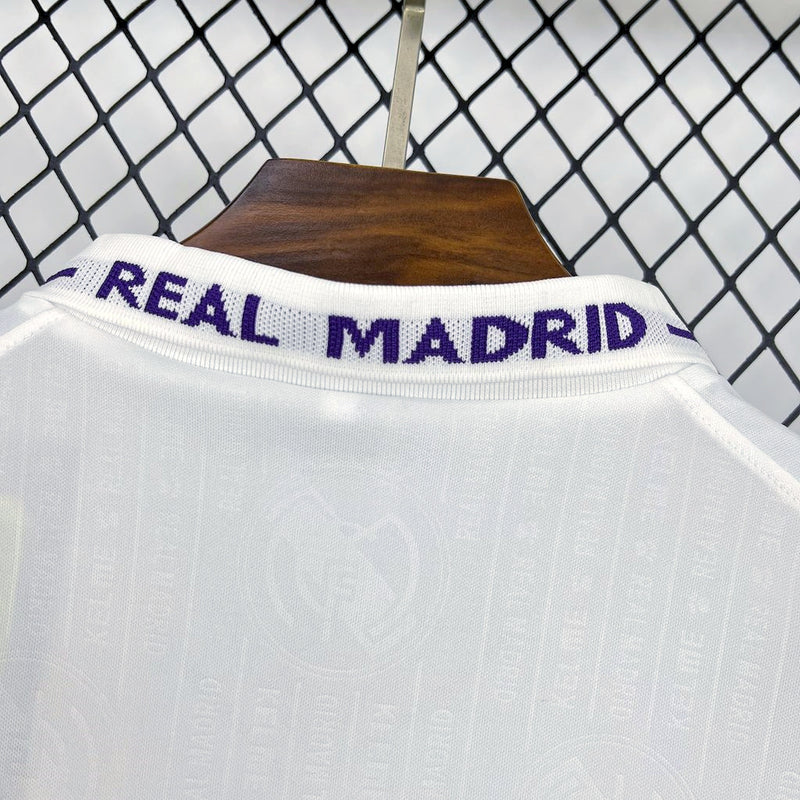 Camisa I Real Madrid Retrô | 96/97 Kelme - Branca
