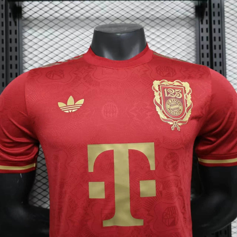 Camisa Aniversario 125 anos Bayern de Munique | 25/26 Modelo Jogador Adidas - Vermelha