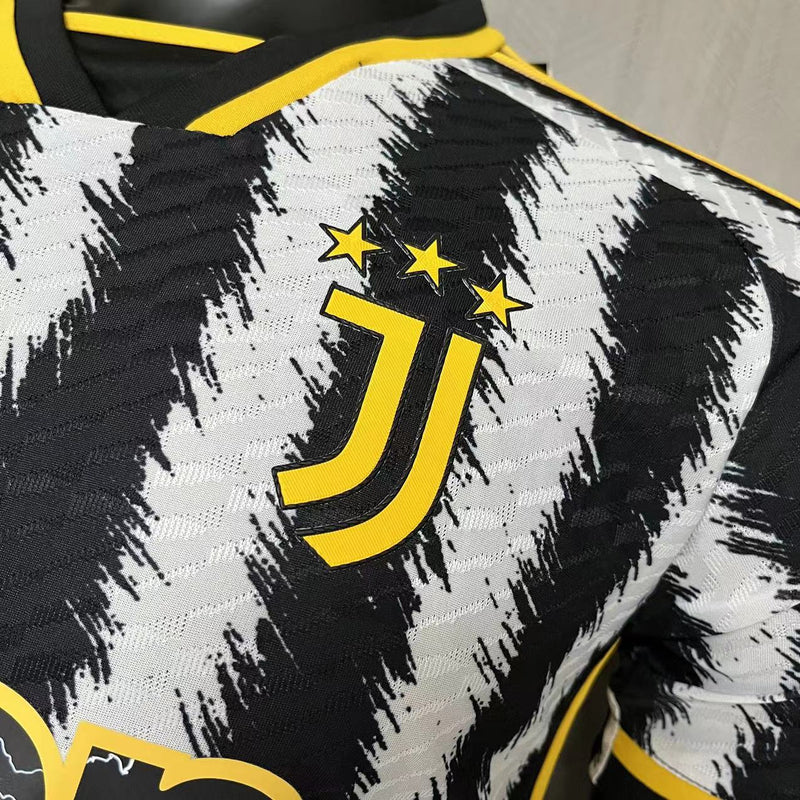 Camisa I Juventus | 23/24 Modelo Jogador Adidas - Preta Branca e Amarela