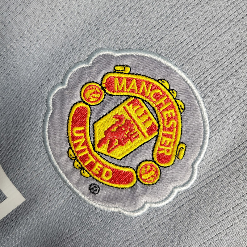 Camisa Goleiro Manchester United Retrô | 07/08 Nike - Cinza - Manga Longa