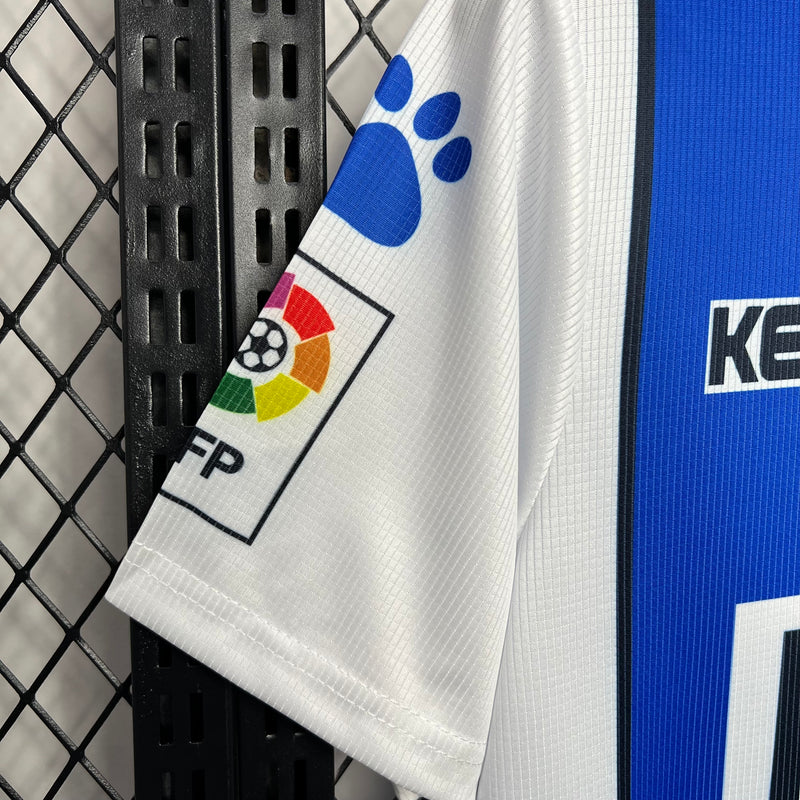 Camisa I Málaga Retrô | 98/99 Kelme - Azul e Branca