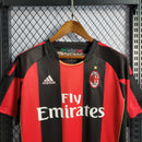 Camisa I Milan Retrô | 10/11 Adidas - Vermelha e Preta
