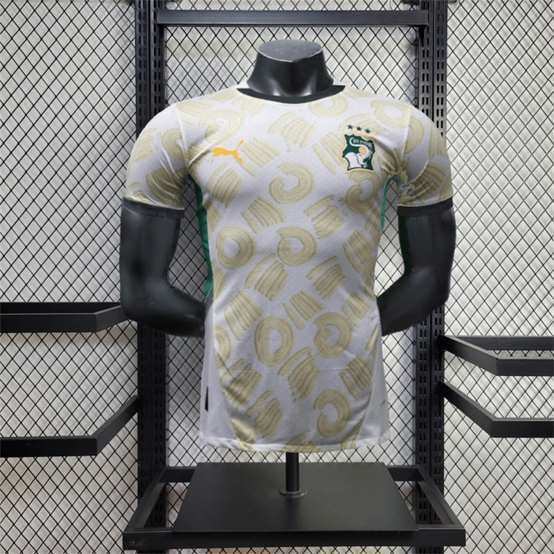 Camisa II Costa do Marfim | 2024 Modelo Jogador Puma - Branca e Verde