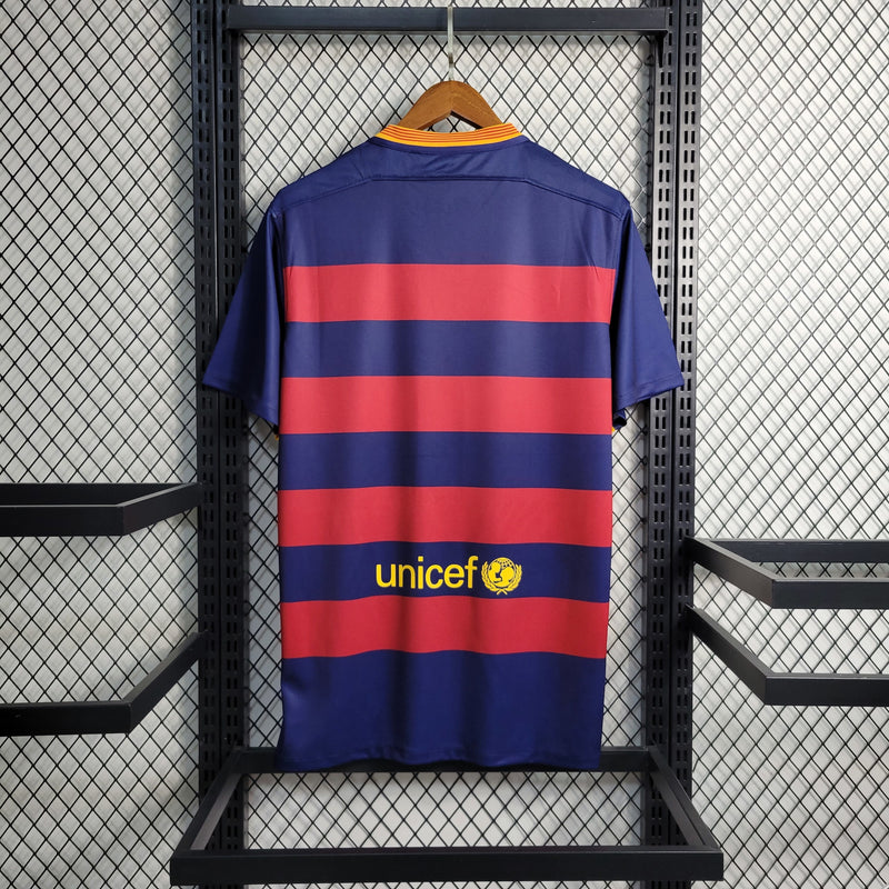 Camisa I Barcelona Retrô | 15/16 Nike - Vermelha e Azul