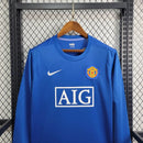 Camisa III Manchester United Retrô | 08/09 Nike - Azul - Manga Longa