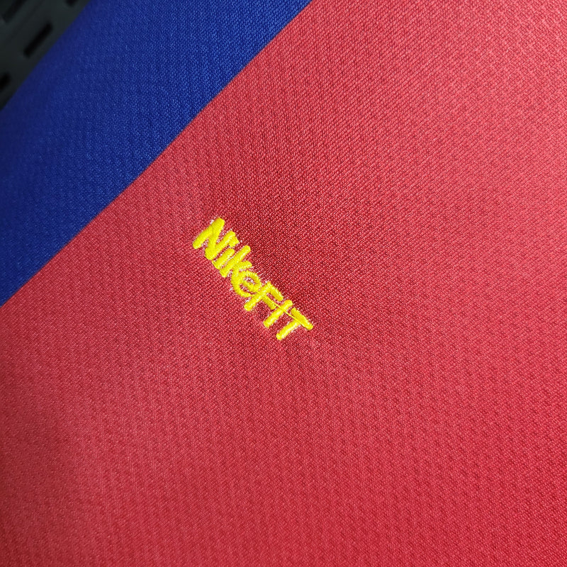 Camisa I Barcelona Retrô | 07/08 Nike - Vermelha e Azul