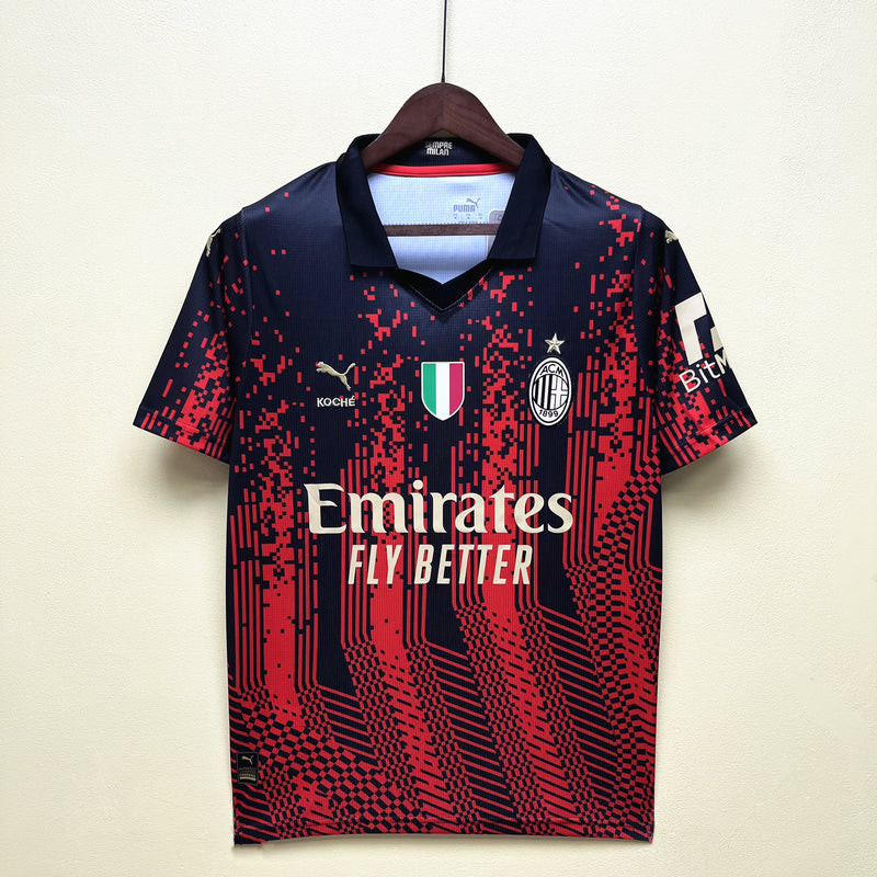 Camisa IV Milan | 23/24 Torcedor Puma - Preta e Vermelha