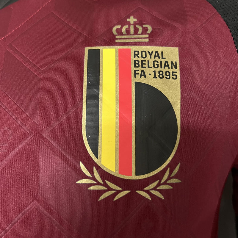 Camisa I Bélgica | 2024 Modelo Jogador Adidas - Vinho