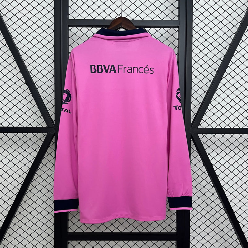 Camisa II Boca Juniors Retrô | 13/14 - Rosa - Manga Longa