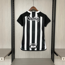 Camisa I Clube Atlético Mineiro | 24/25 Torcedor Adidas - Branca e Preta - Feminina (Patrocinios)