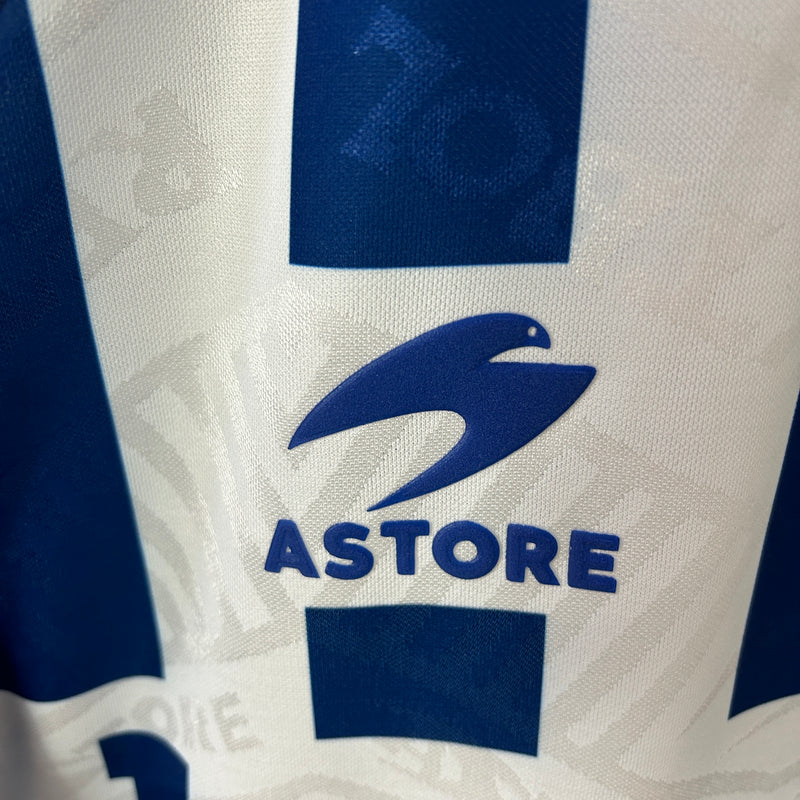 Camisa I Real Sociedad Retrô | 94/95 Astore - Azul e Branca