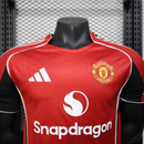 Camisa I Manchester United | 25/26 Modelo Jogador Adidas - Vermelha
