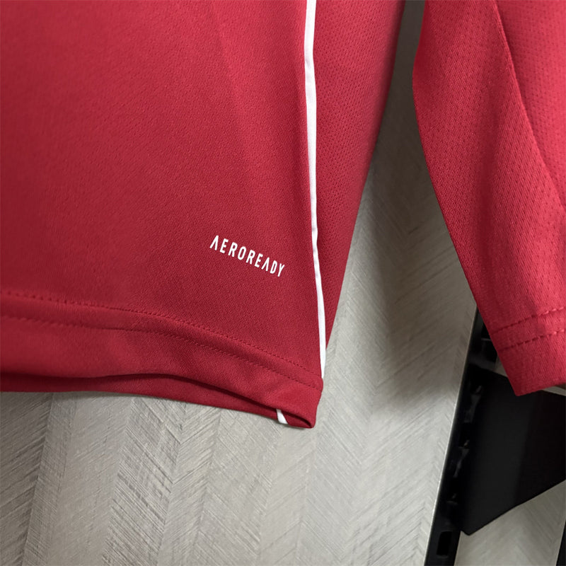 Camisa I Liverpool | 25/26 Torcedor Adidas - Vermelha - Manga Longa