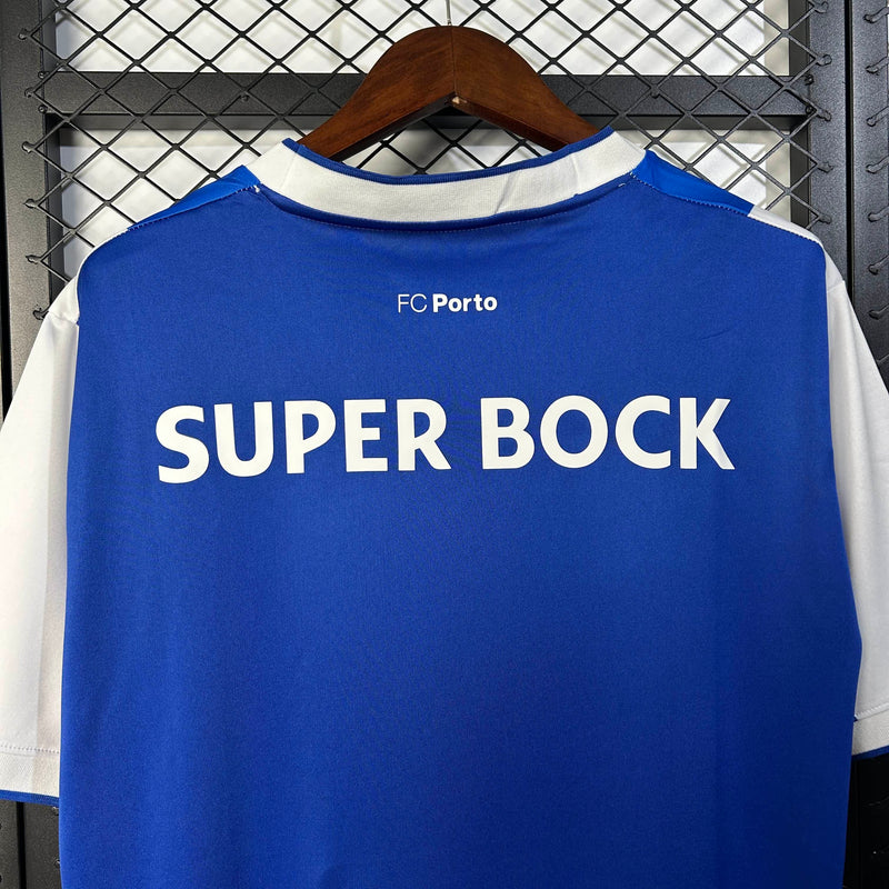 Camisa I Porto Retrô | 17/18 New Balance - Azul e Branca