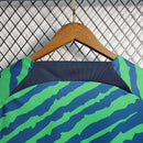 Camisa Pré Jogo Brasil | 2022 Torcedor Nike - Azul e Verde