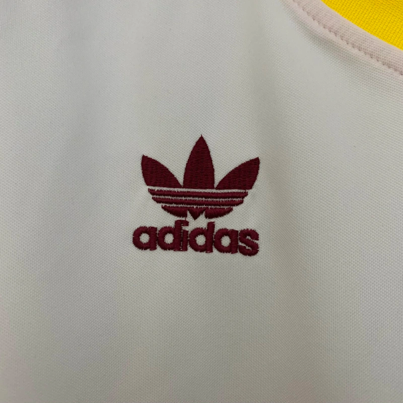 Camisa II Roma Retrô | 91/92 Adidas - Branca